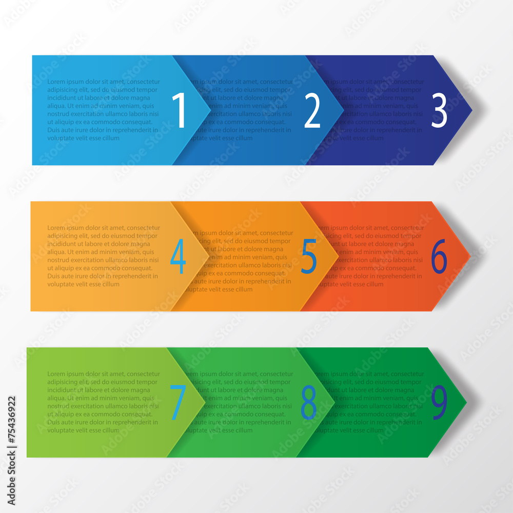 Abstract infographics number options template Abstract infographics number options template