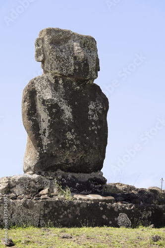 Ahu Ature Huki on Easter Island