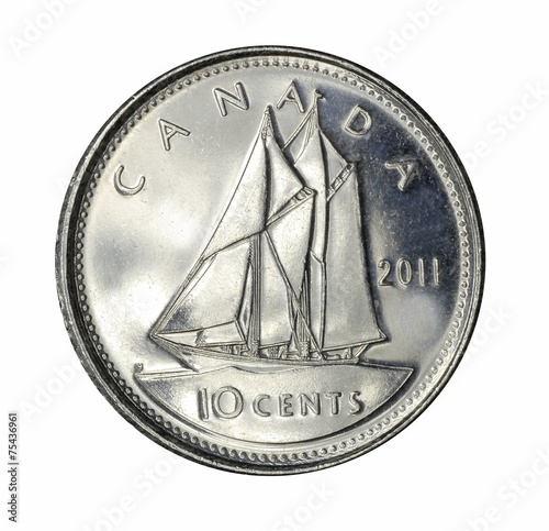 Canadian dime coin photo