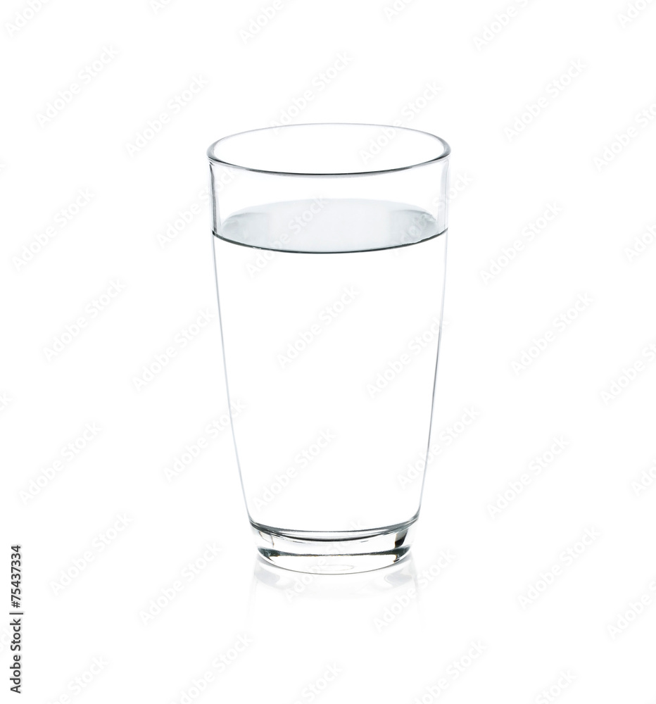 glass of water isolated on white background glass of water isolated on white background