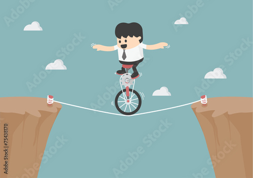 Business balancing on the rope
