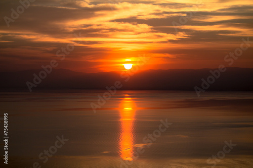 Beautiful sunset over Geneva Lake