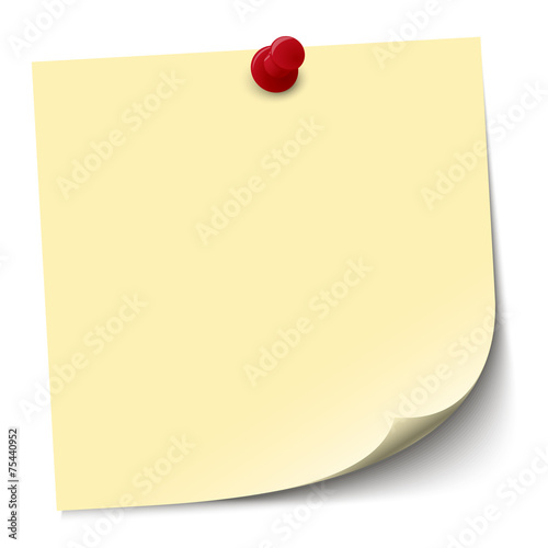 little sticky paper yellow