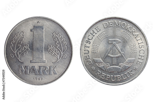 One Mark coin photo