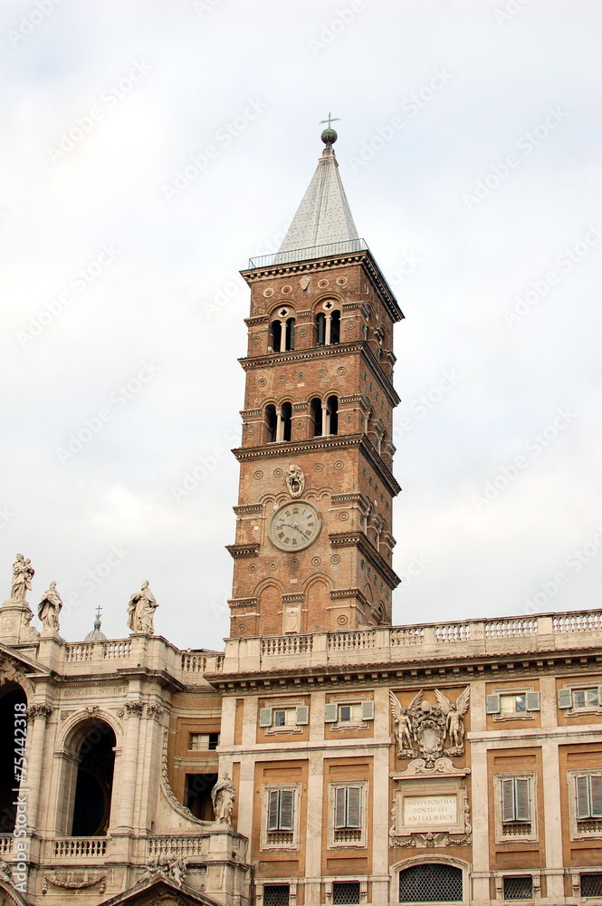The Basilica di Santa Maria Maggiore   in Rome, Italy