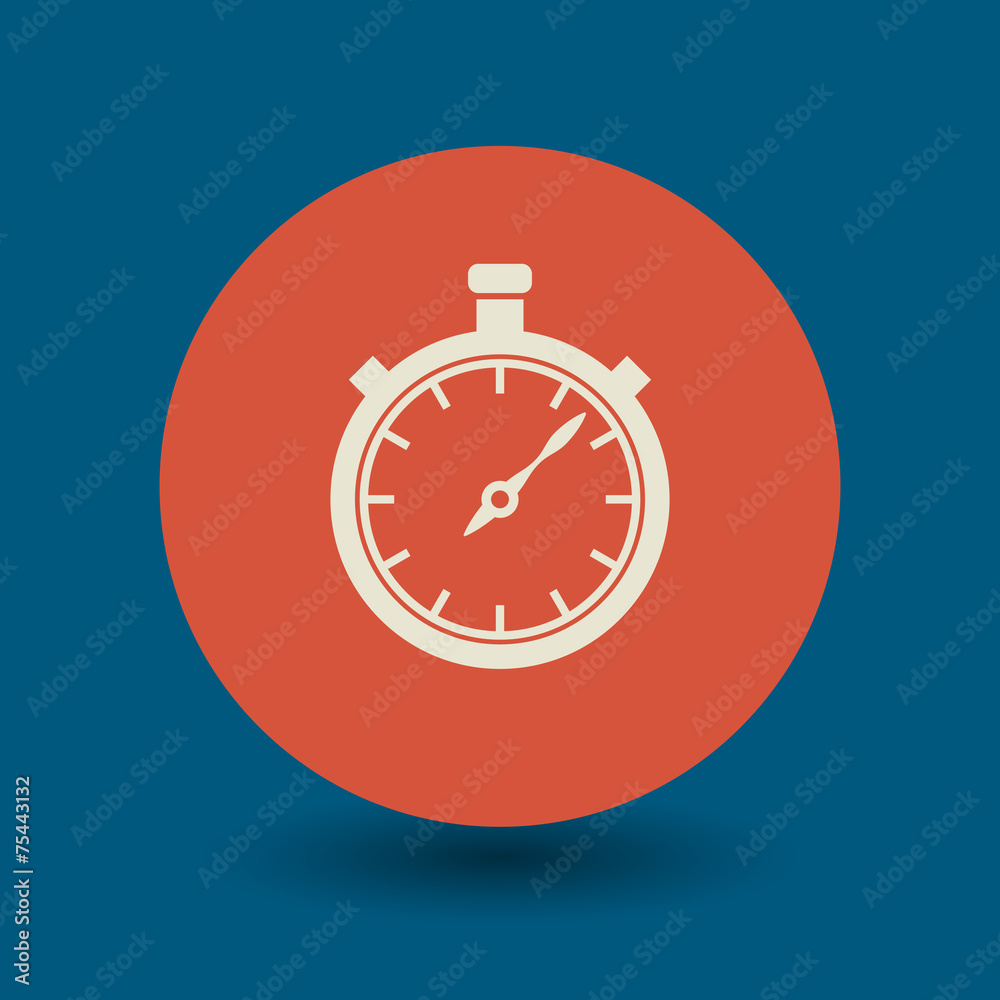 Stopwatch symbol, vector