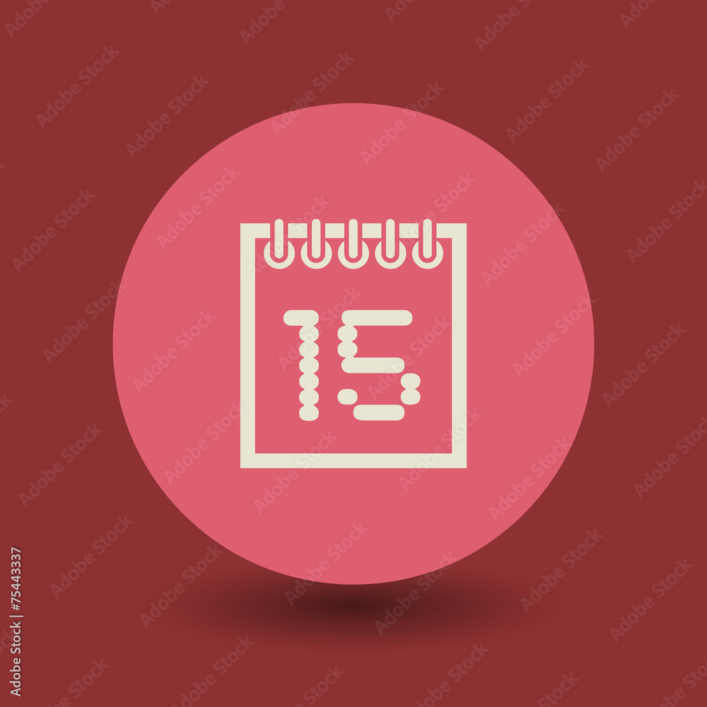 Calendar symbol, vector