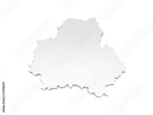 3D Karte Landkreis Bautzen
