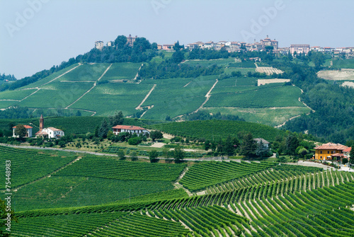 The Village of La Morra in Piedmont,Italy photo