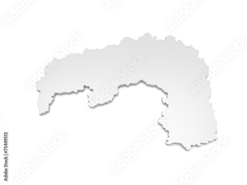 3D Karte Landkreis Nordsachsen