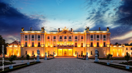 Obraz na płótnie The Branicki Palace in Bialystok Bialystok, Poland. w salonie