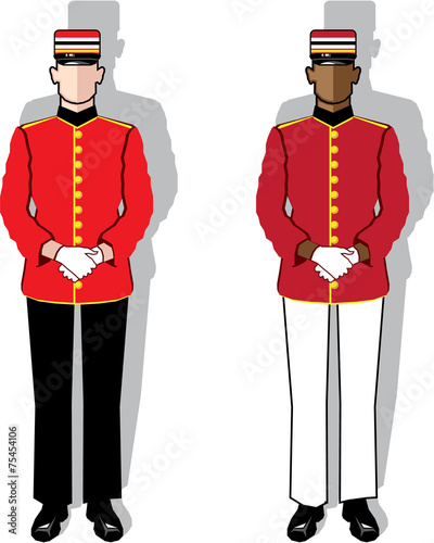 Hotel servant vector