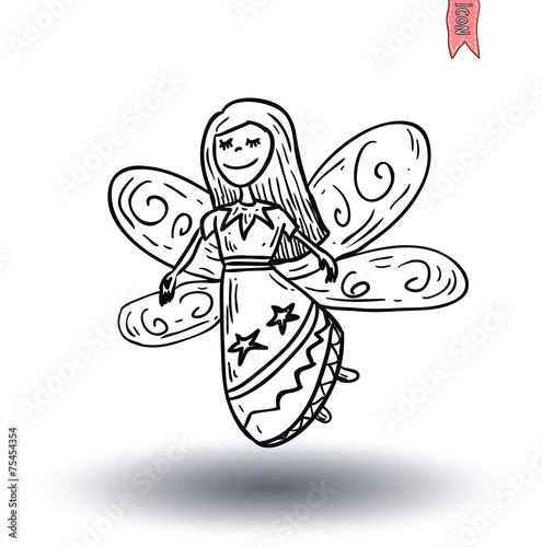 fairie. vector illustration. © Gabriel Jose