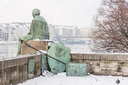 Basel, Altstadt, Basler Innenstadt, Helvetia, Winter, Schweiz photo