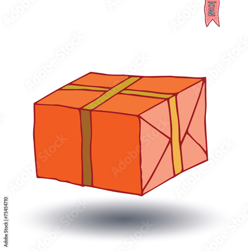 present icon, vector illustration.