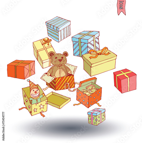 present icons. vector illustration.