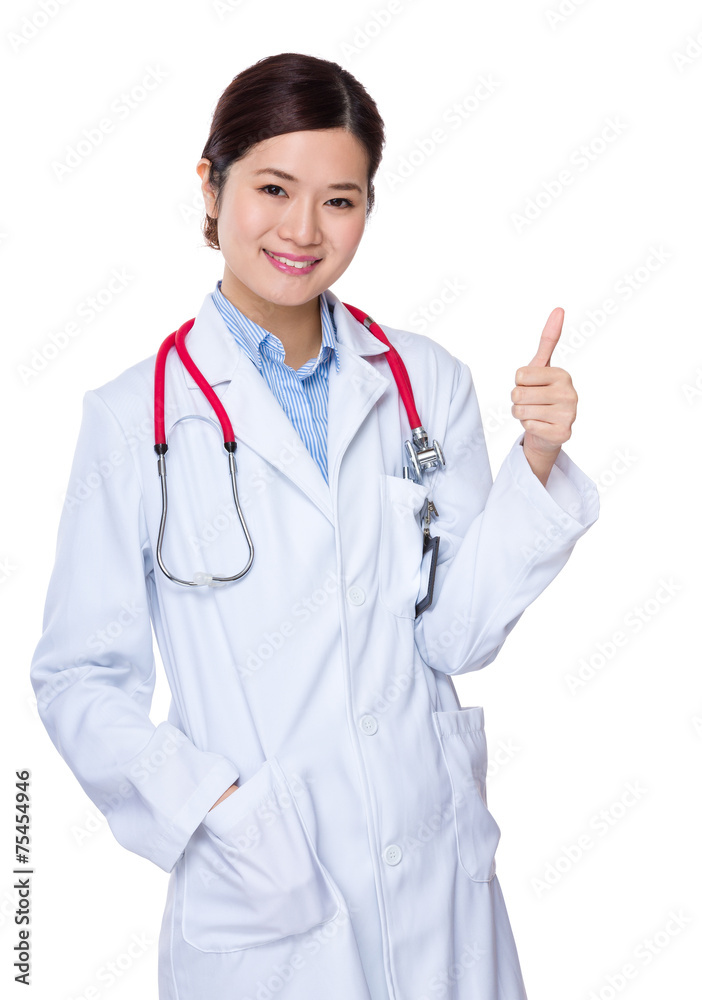 Doctor with thumb up Doctor with thumb up