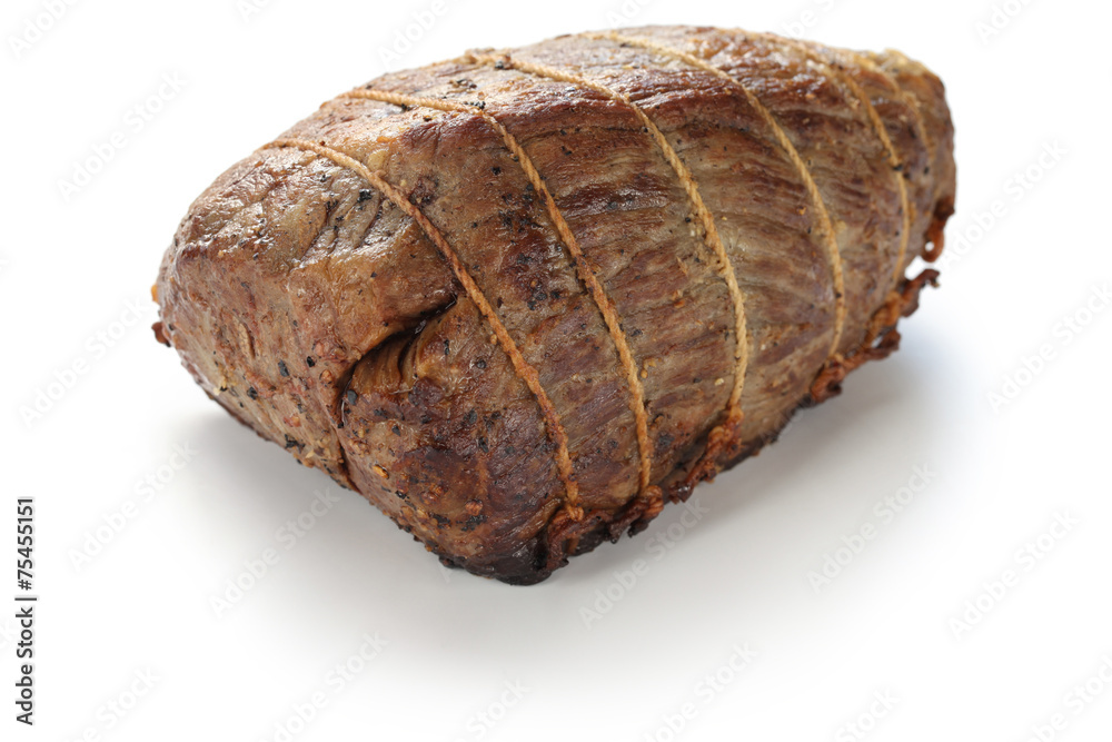 roast beef isolated on white background roast beef isolated on white background