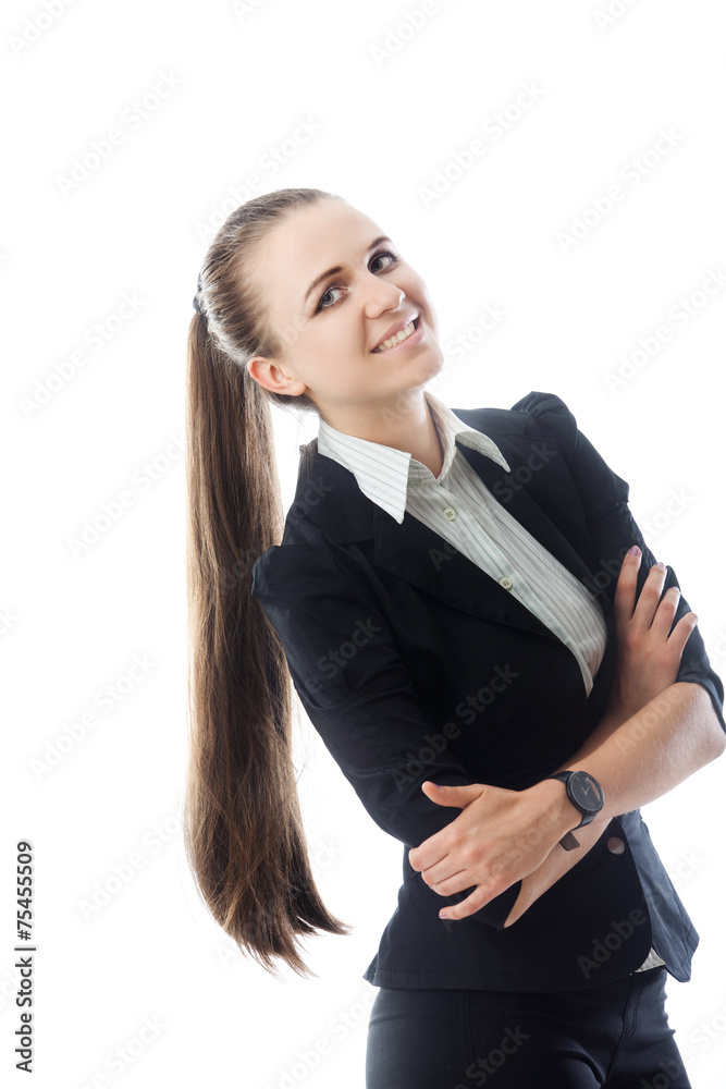 Portrait of young smiling businesswoman Portrait of young smiling businesswoman