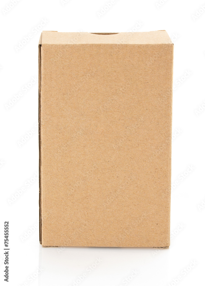cardboard box on white background cardboard box on white background