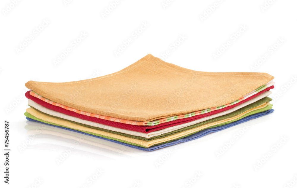 napkin on white background napkin on white background