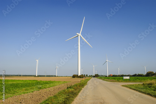 Wallpaper Mural Wind turbine with path Torontodigital.ca