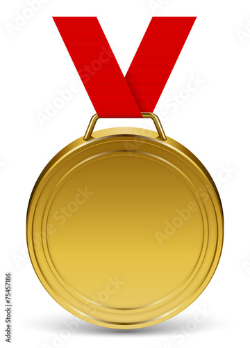 Médaille d'or vectorielle 1