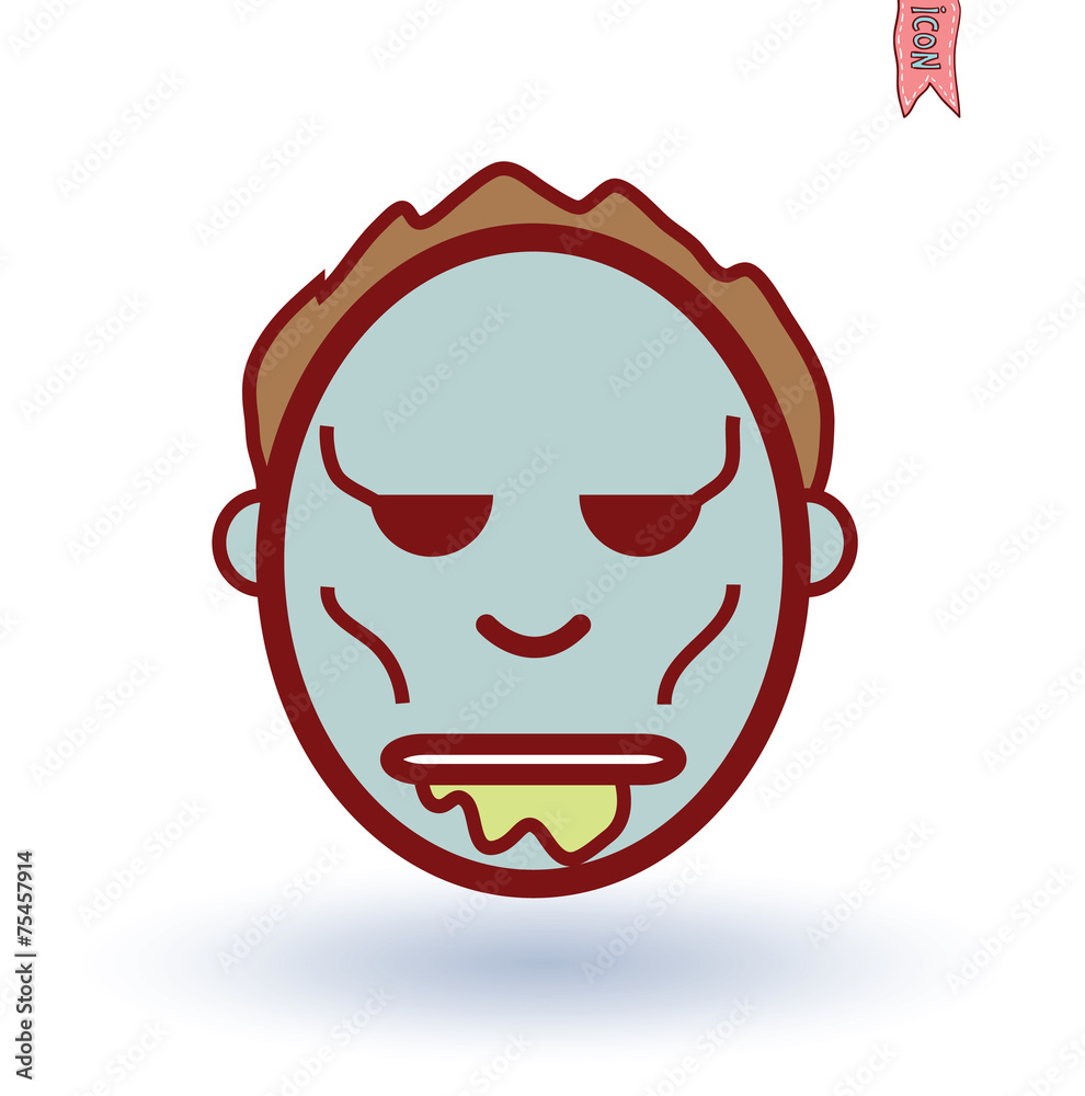 zombie cartoon character, vector illustration. zombie cartoon character, vector illustration.
