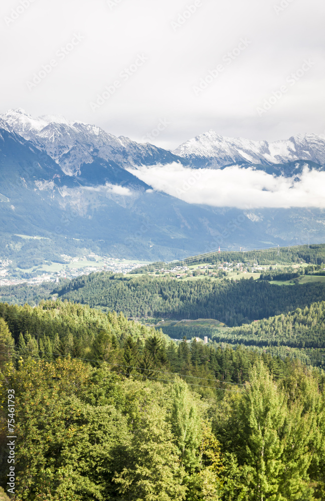 Obraz premium Amazing panorama near Innsbruck