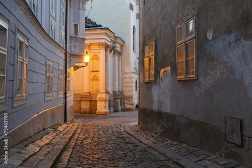Scenery in the old town of Bratislava, Slovakia. photo