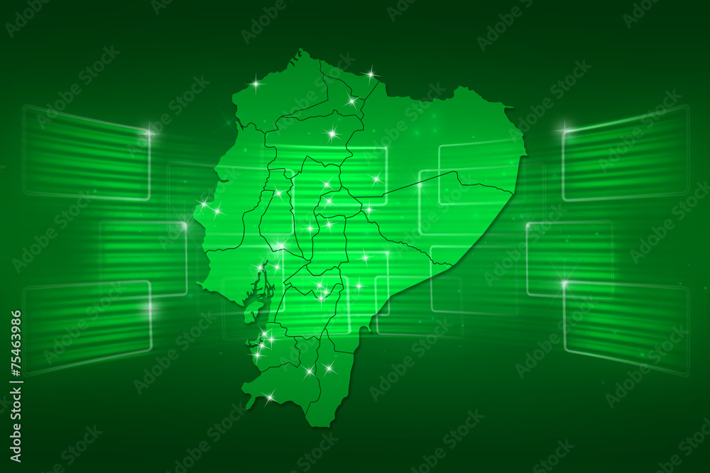 Ecuador Map World map News Communication green Ecuador Map World map News Communication green