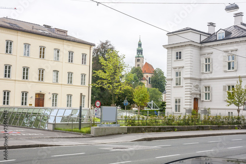 SALZBURG, AUSTRIA in rainy day