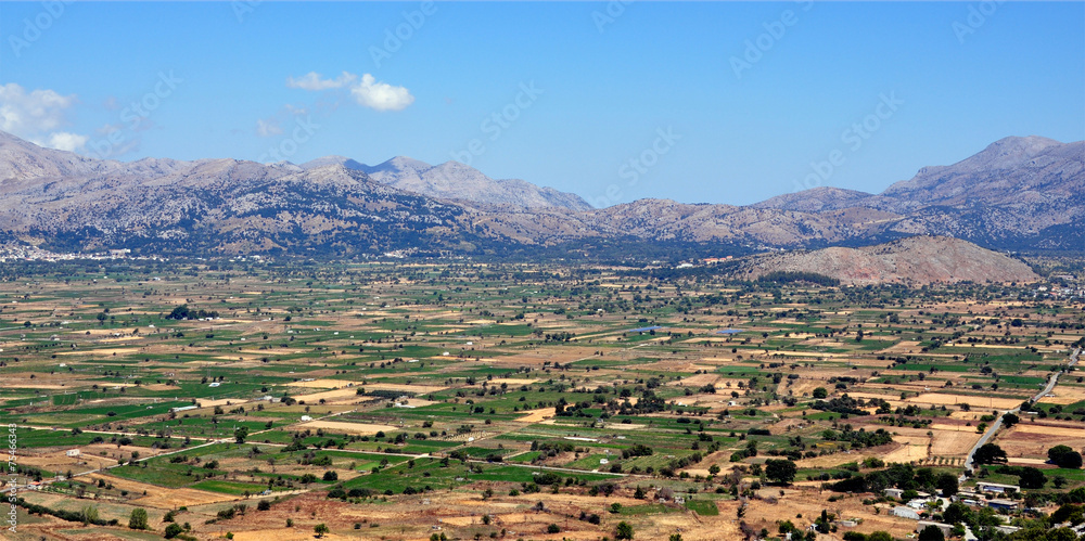landscape on the island of Crete, Greece, Europe