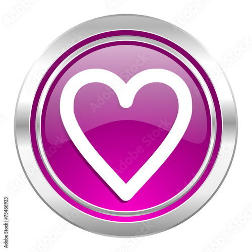 heart violet icon love sign