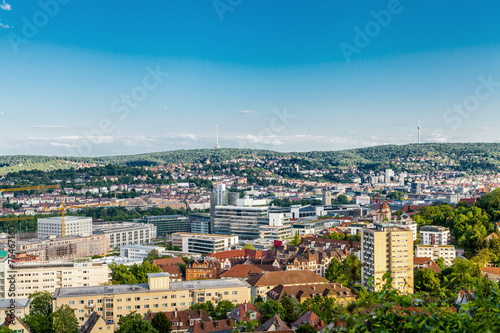 Scenic rooftop view of Stuttgart, Germany