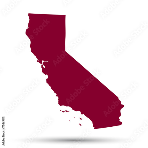Map of the U.S. state of California