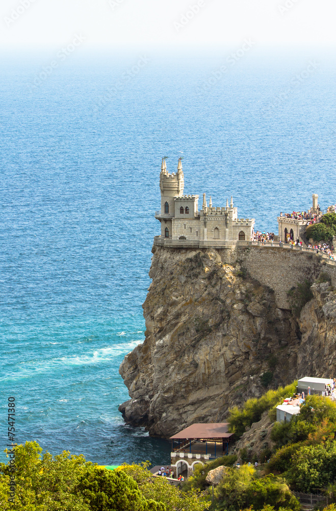 Famous Swallow's Nest Castle in Yalta, Crimea
