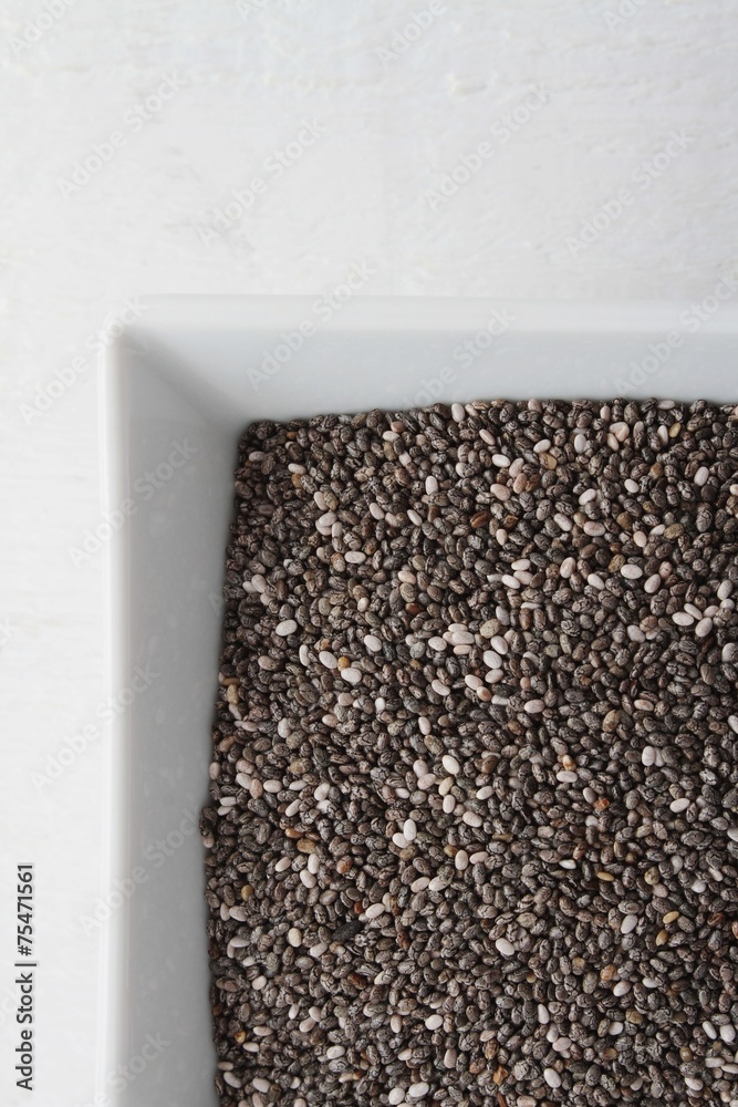 chia seeds in dish chia seeds in dish