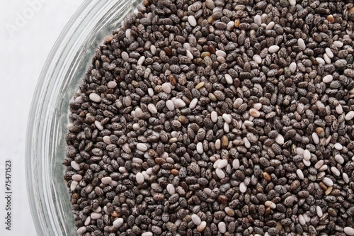 chia seeds in dish photo