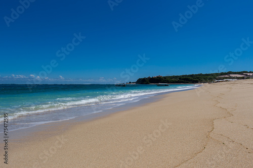 Fototapeta Naklejka Na Ścianę i Meble -  Beautiful tropical beach with lush vegetation