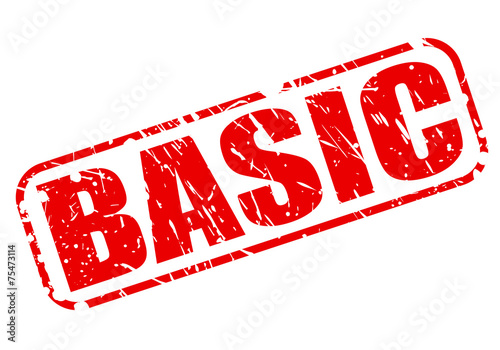 Basic red stamp text