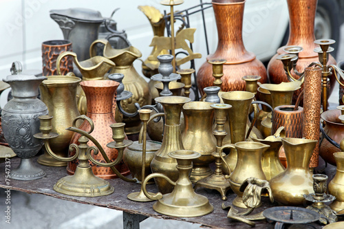 Brass pots antique