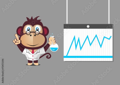 Monkey mascot profesor