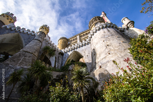 Famous Pena Palace in Lisbon, Portugal