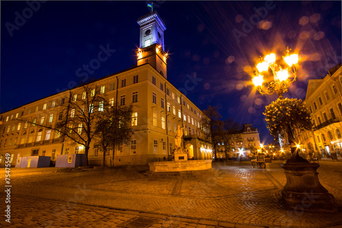 City Hall in Lviv , Ukraine photo