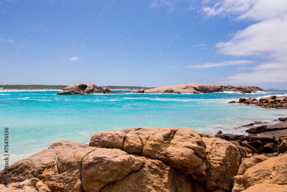 Rocks and sea