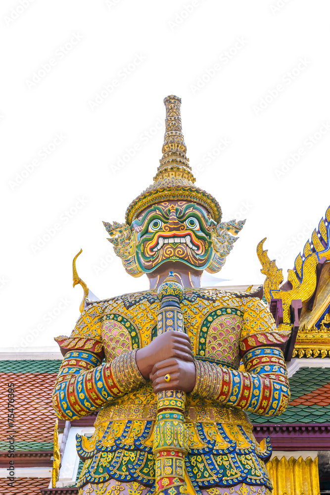 Demon Guardian Wat Phra Kaew Grand Palace Bangkok