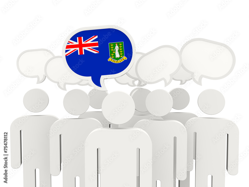 People with flag of british virgin islands People with flag of british virgin islands