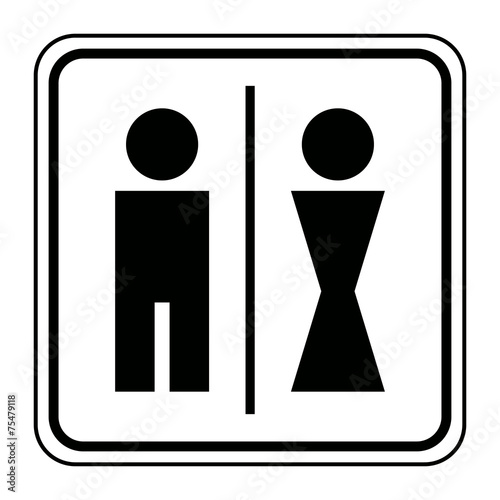 Logo toilettes.