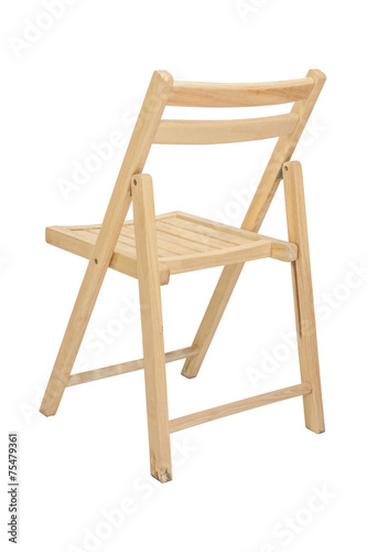 wooden chair  isolated on white background